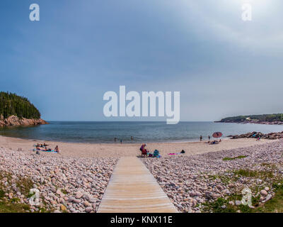 Spiaggia, Black Brook Cove,Cape Breton Highlands National Park, Cape Breton Island, Nova Scotia, Canada. Foto Stock