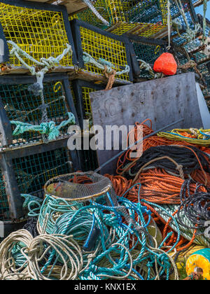 Gli attrezzi da pesca, Saint Margaret's Bay nei pressi di Hackett's Bay, Nova Scotia, Canada. Foto Stock