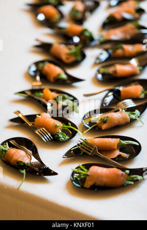 Salmone antipasti a buffet Foto Stock