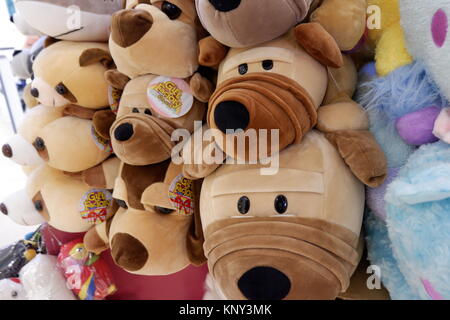 Carino e roba in Peluche giocattoli sfondo Foto Stock