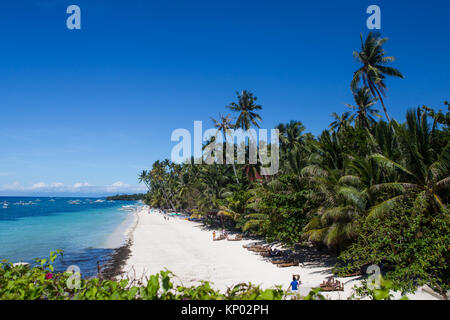 Alona Beach,Panglao,Bohol,Filippine Foto Stock