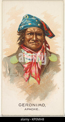 Geronimo, Apache, dall'American Indian Chiefs serie (N2) per Allen & Ginter marche di sigarette incontrato DP827994 406378 Foto Stock