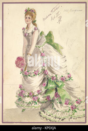 Costume Design per 'Madame Trentoni', atto III INCONTRATO DP825252 412816 Foto Stock