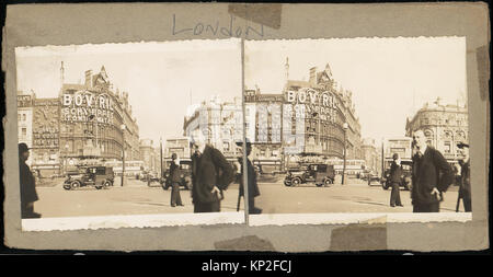 -Gruppo di 3 Stereografia viste di Fleet Street, Londra, Inghilterra- INCONTRATO DP73355 288285 Foto Stock