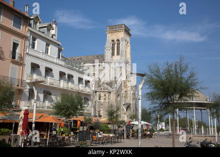 La cattedrale di Notre Dame du Rocher Sainte Eugenie Chiesa;; Biarritz Francia Foto Stock