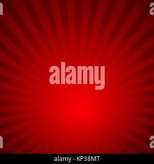 Sunburst raggi rosso modello. Sfondo radiale illustrazione vettoriale. Illustrazione Vettoriale
