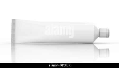 Il dentifricio blank mockup, 3d rendering package design Foto Stock