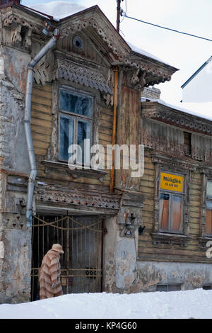 J. Poska 41, Kadriorg, Tallinn, Estonia: Vecchia casa in legno per la vendita Foto Stock