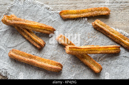 Churros - famoso dessert spagnolo Foto Stock