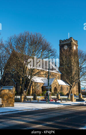 St Marks chiesa di Inghilterra Marske dal mare Cleveland North Yorkshire England Regno Unito in inverno Foto Stock
