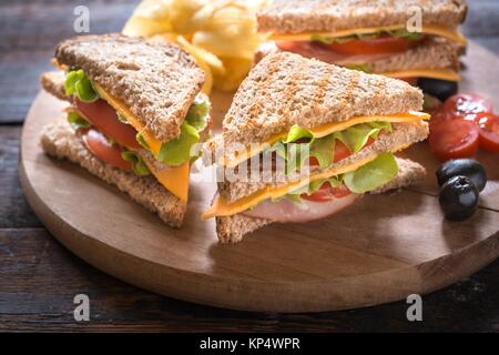 Serviti club sandwich Foto Stock