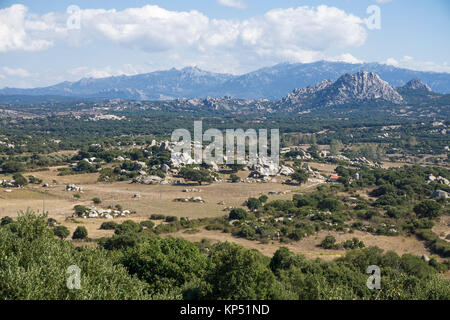 La Valle della Luna e la Valle della Luna, granito paesaggio di Aggius, Olbia-Tempio, Gallura Sardegna, Italia, mare Mediterraneo, Europa Foto Stock