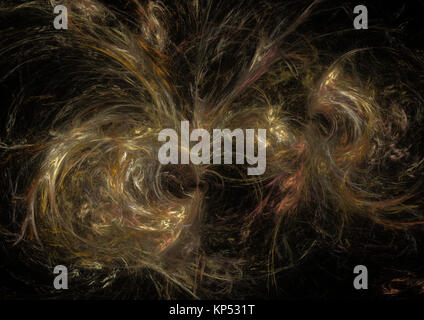 Fiamma frattali generati digitalmente immagine Foto Stock