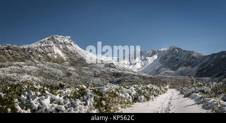 Montare Tokachi Hokkaido in Giappone Foto Stock