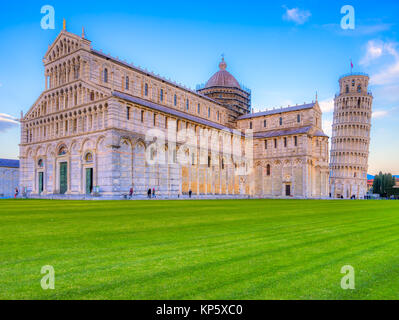 Pisa, la Torre Pendente. Toscana, Italia. Foto Stock