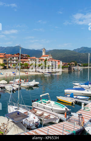 Porto di Feriolo, Lago Maggiore, laghi italiani, Piemonte, Italia Foto Stock