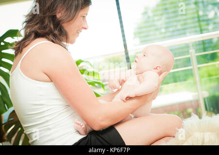 Mutter mit Baby - Madre con bambino Foto Stock