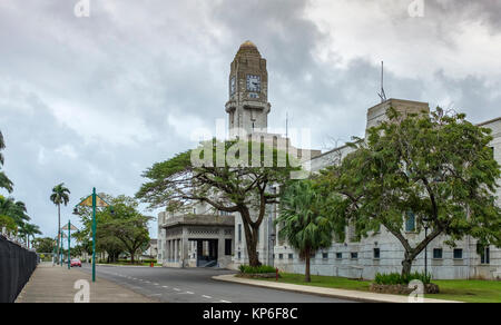 Il vecchio Palazzo del Governo, Suva, città capitale Figi e Sud Pacifico Foto Stock