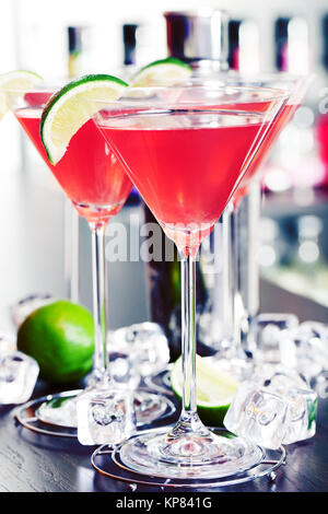 Cocktail collection - Cosmopolitan,Cocktail collection - Cosmopolitan,Cocktail collection - Cosmopolitan,Cocktail collection - Cosmopolitan Foto Stock