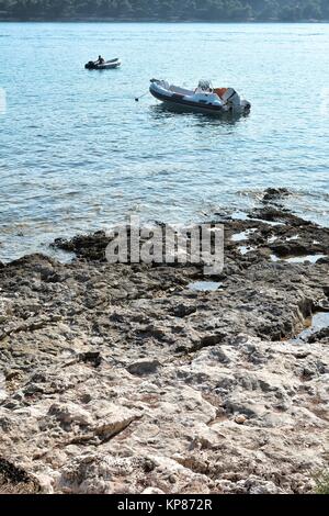 Medulin costiera dell'Adriatico in Croazia Foto Stock