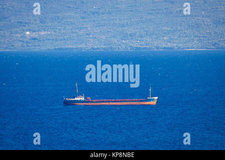 Petroliera nave sul mare Foto Stock