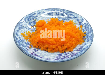 Orange tobiko, gamberetti uovo, pesci volanti di caviale, roe Foto Stock