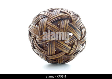 Sfera di rattan, bambù sfera Foto Stock