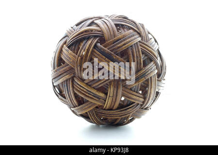 Sfera di rattan, bambù sfera Foto Stock