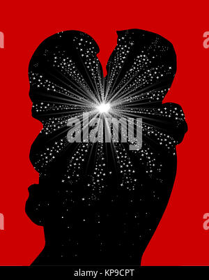 Amore al primo bacio Foto Stock