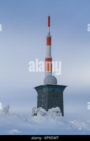 Nationalpark Harz Sonnenaufgang auf dem Brockenplateau Harz Foto Stock