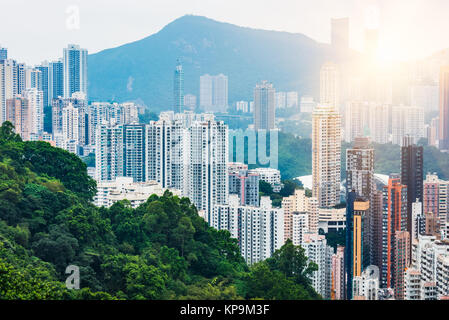 Hong Kong condominio in Cina. Foto Stock