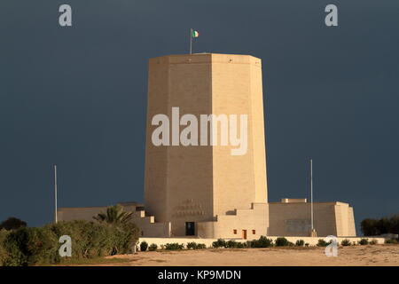 Tomba di guerra italiana Memorial di El Alamein in Egitto Foto Stock