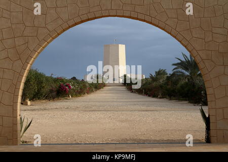 Tomba di guerra italiana Memorial di El Alamein in Egitto Foto Stock