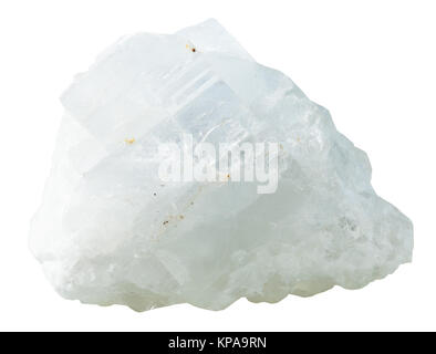 Magnesia cristallino pietra minerale isolato Foto Stock