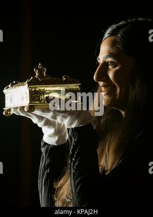 Edinburgh, Regno Unito. Xiv Dic, 2017. Opere d'arte che ha portato le meraviglie dell India in Gran Bretagna alla fine del XIX secolo sono per andare sul display in Scozia per la prima volta in 130 anni, in una nuova apertura mostra presso la Queen's Galleria, Palazzo di Holyroodhouse venerdì 15 dicembre. Credito: ricca di Dyson/Alamy Live News Foto Stock