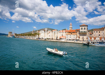 Centro storico di Traù, Croazia Foto Stock