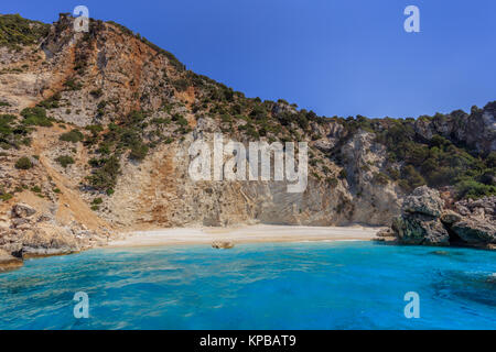 Paesaggio della baia di Afales Ithaca ISOLE IONIE Grecia Foto Stock