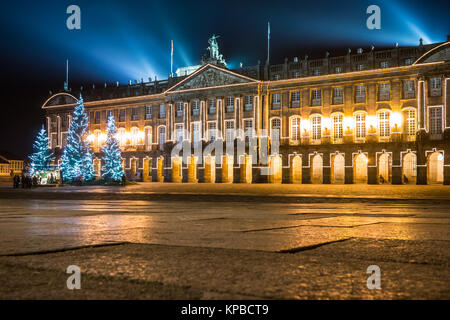 Santiago de Compostela town hall di notte Foto Stock