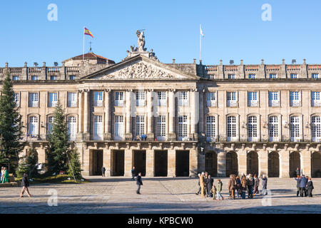 Santiago de Compostela, Spagna - 15 dicembre 2013 - Santiago de Compostela town hall al mattino Foto Stock