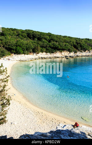 Spiaggia di Emplisi, Cefalonia, Grecia Foto Stock