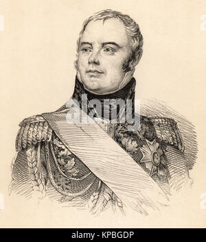 Etienne Jacques Joseph Alexandre Macdonald, Duc de Tarente soldato francese Foto Stock