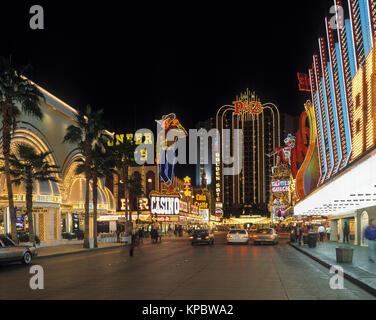 1992 hotel storico Casinò Fremont Street Las Vegas Nevada USA Foto Stock