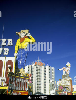 1992 hotel storico Casinò Fremont Street Las Vegas Nevada USA Foto Stock
