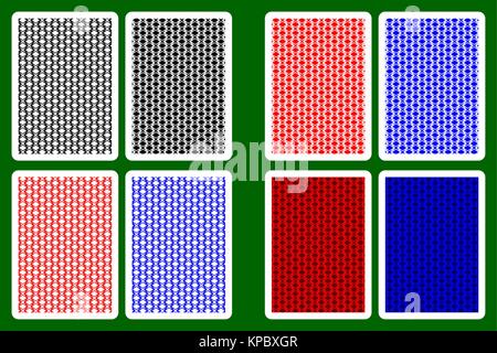 Carta da Gioco Torna Designs - quattro-stella pattern, set di vettore, Illustrazione Vettoriale