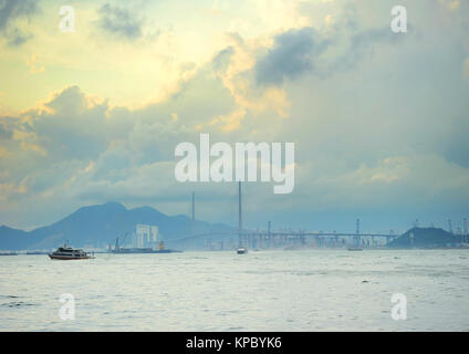 Baia di Hong Kong Foto Stock