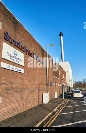 Strathclyde distilleria di whisky producendo Chivas fratelli e Ballantines whiskey in Glasgow, Regno Unito Foto Stock