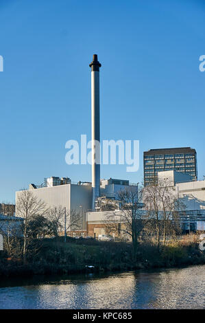 Strathclyde distilleria di whisky producendo Chivas fratelli e Ballantines whiskey in Glasgow, Regno Unito Foto Stock