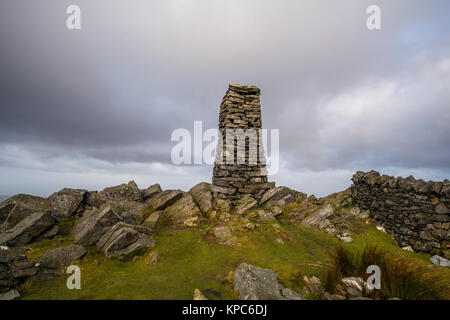 Mynydd Tal-y-Mignedd sul Nantlle Ridge Mountain Range, Parco Nazionale di Snowdonia, Wales, Regno Unito Foto Stock