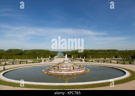 Bassin de Latone, giardini di Versailles, Francia. Foto Stock