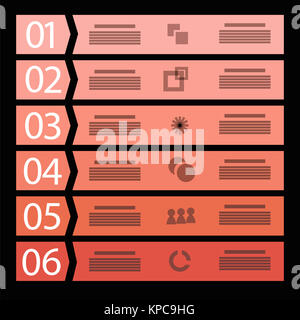 Rosso Temtlate Business Foto Stock
